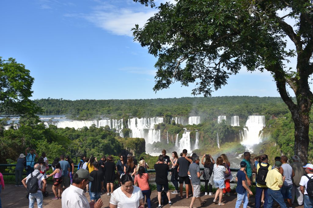 Iguazu Wasserfälle Besucher